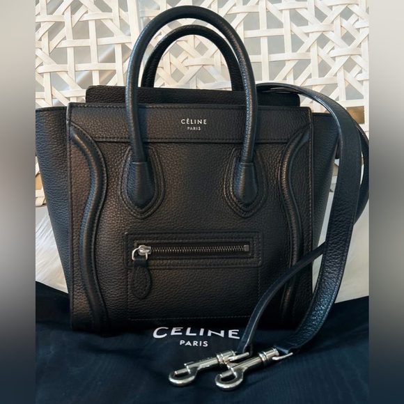 Celine Nano Luggage Black - Picture 1 of 16